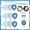 161Pcs Boy's Birthday Blue Macaron Balloons Garland Kit Dark and Baby Blue Chrome White Balloons Arch Kit for Baby Shower Wedding Party Decoration